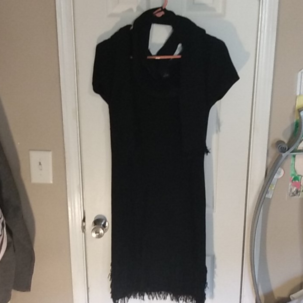 Sweater Dress with macthing detachable sarf